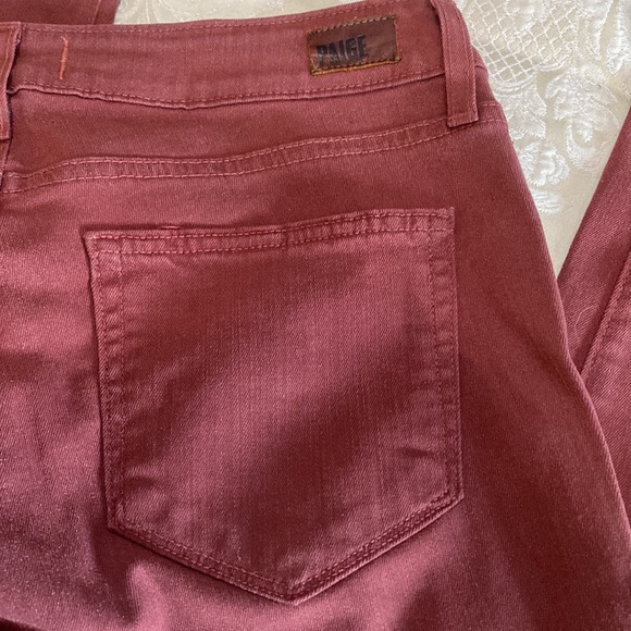 NWOT Paige verdugo crop redwood silk coating jeans - Picture 7 of 14